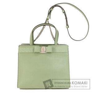 Salvatore Ferragamo Vara Leather Handbag